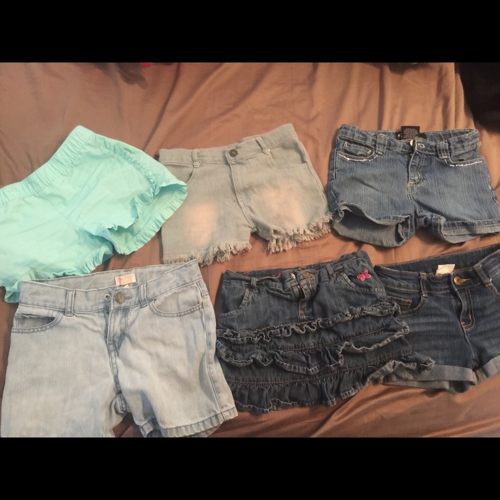 6 shorts  -all different name brand all size 6-6x